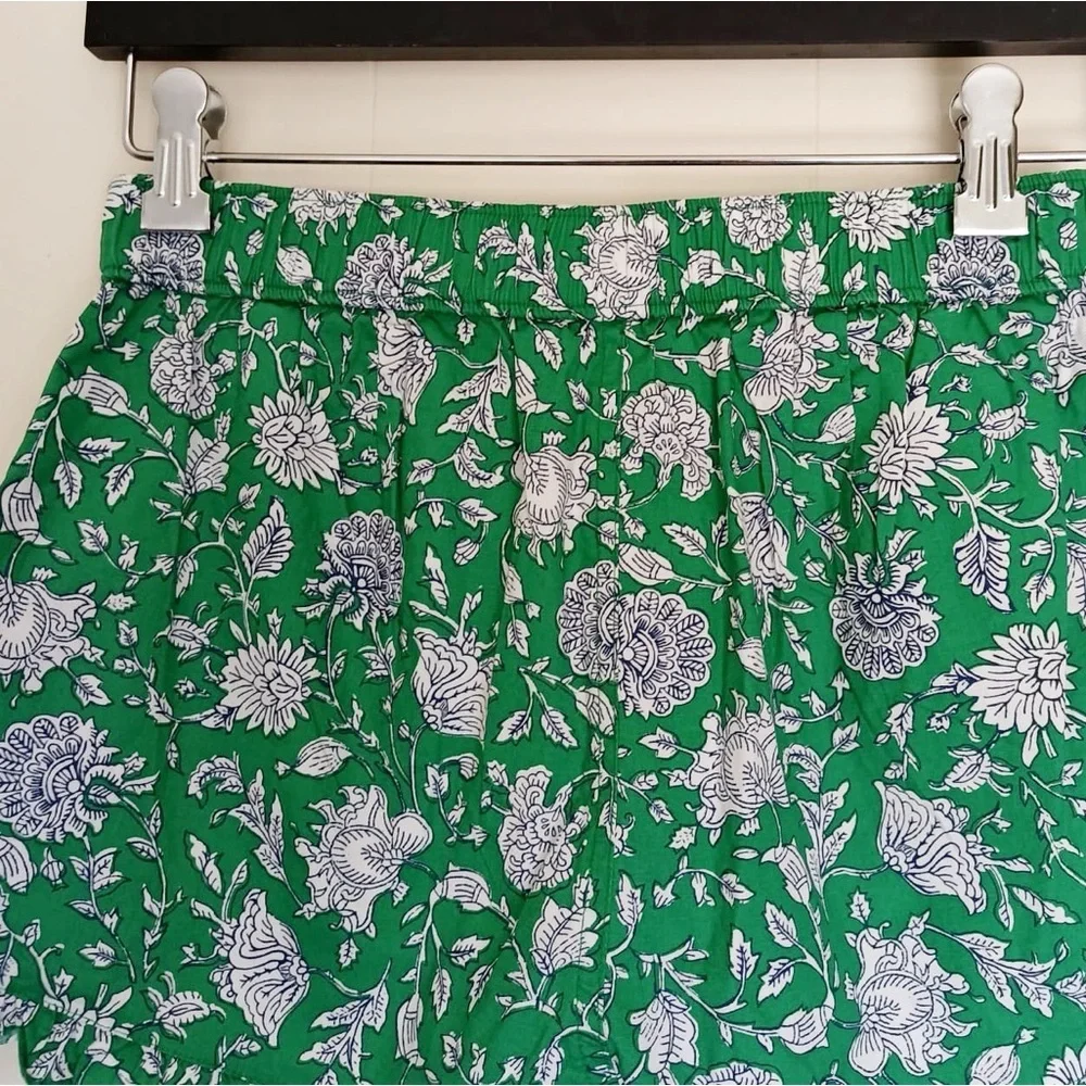 NWT CREWCUTS Green Floral Ruffle Pocket Shorts Girls 12 - Picture 5 of 7